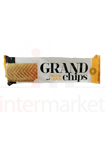 Bulvių traškučiai sūrio ir svogūnų skonio Grand Chips  90g